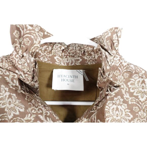 New Tuckernuck Hyacinth House Moss Russell Floral Mini Dress Cotton XS 1459-ZZ - Picture 12 of 13